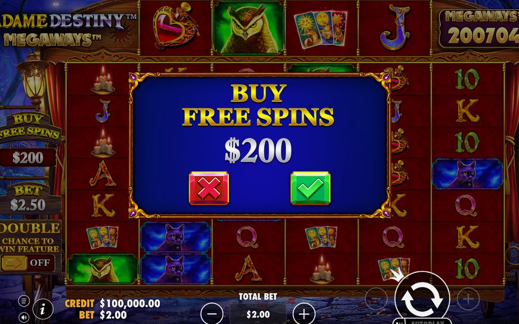 Wheel Bonus mit festen Drehen und Multiplikator